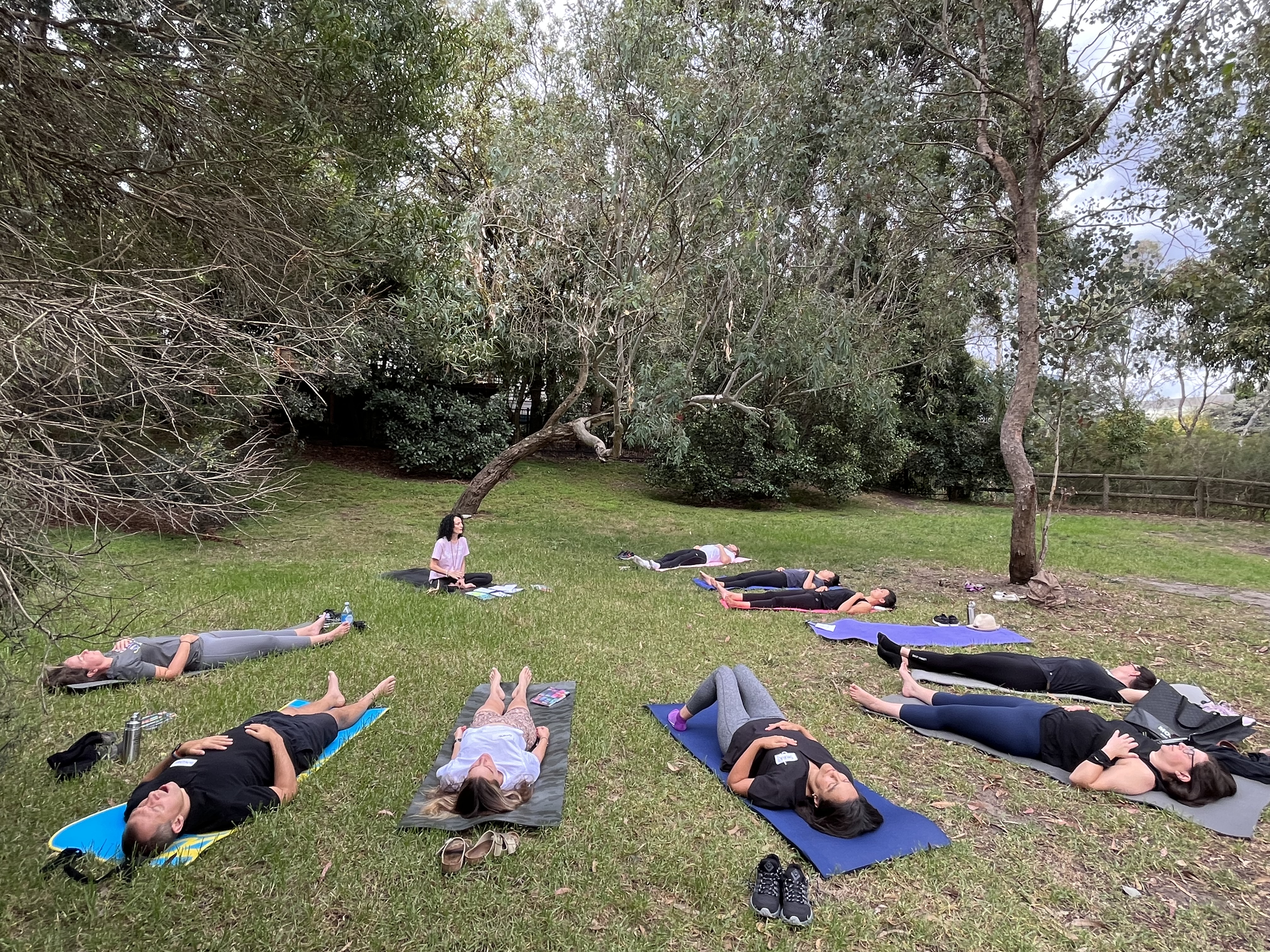 Yoga by the park